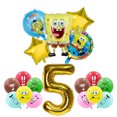 thumbnail image 3 of Decoración de fiesta de cumpleaños de Bob Esponja, globo de papel de aluminio para niños, suministros para eventos, vajilla desechable, pancarta, regalo de fondo, 3 of 5