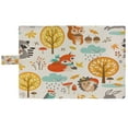 thumbnail image 3 of PKQWTM Autumn Woodland Animals Trees Rainy Clouds Mushrooms Leaves Book Cover Book Protector Book Sleeve Book Pouch Book Bag 6x9 inch, 3 of 4