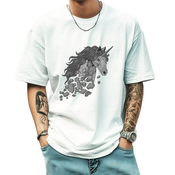 Graphic Tees for Men Summer New Print Casual Tee Fashion Trend Sports Shirt Select