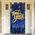 thumbnail image 4 of 2026 Happy New Year Festival Door Curtain, Polyester Fabric Hanging Decorative Door Cover, Fits Standard Door Frames and Walls, Adds Joyful Festive Atmosphere as a Practical Party Backdrop Decoration, 4 of 6