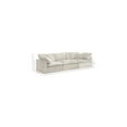 thumbnail image 3 of Meridian Furniture Cozy Cream Velvet Modular 3 Piece Sofa, 3 of 7