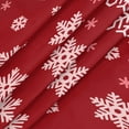 thumbnail image 4 of Round Fitted Tablecloth with Elastic Winter White Snowflakes Red Round Elastic Table Cloth Polyester fitted tablecloth 36"-42" Waterproof Table Cover for Dining Room kitchen Patio Restaurant Use, 4 of 4