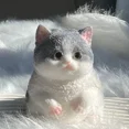 thumbnail image 4 of Nuevo juguete antiestrés, lindo gato naranja, peluche suave y pegajoso para niñas, regalo de cumpleaños para niños, juguetes relajantes de alivio suave, regalos de rebote lento para mascotas, 4 of 6