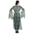 thumbnail image 4 of Moomaya Printed Georgette Beach Clothes For Women Long Shrug Cover Up Cardigan, 4 of 5
