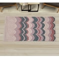 thumbnail image 1 of Tiles Decorative Rug, Gradient Colored Mosaic Waves Setting Antique Roman Royal Dated Retro Patterns, Quality Carpet for Bedroom Dorm and Living Room, 6 Sizes, Dark Teal, by Ambesonne, 1 of 1