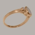 thumbnail image 3 of LBG British Made 18k Rose Gold Ring with Natural Opal Womens Anniversary Ring - 33 size options - Size 4, 3 of 6