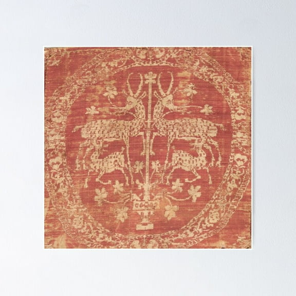 Poster Deer Tapestry - No Framed, Vintage Wall Art, Trendy Retro Print, Positive Quote Poster, Room Decor, Wall Art, 8x12