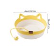 thumbnail image 3 of Yhmxh Cat Bed Basket with Knotted Toy Ball, Breathable Cotton Rope Kitten Sleeping Nest, Washable Cat Cave Bed, Durable Cozy Pet Sleeping Cradle for Indoor Cats Small Kittens Rest Playing Home Decor, 3 of 6