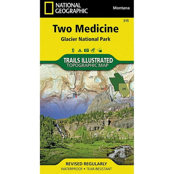 National Geographic Trails Illustrated Series: Two Medicine - Glacier National Park #315 Map - Explore the Montana Rockies!