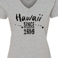 thumbnail image 4 of Inktastic Hawaii Since 1959 Women's V-Neck T-Shirt, 4 of 5