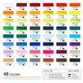 thumbnail image 2 of Set de pintura gouache MEEDEN de 48 colores, tubos de 12 ml, 2 of 6