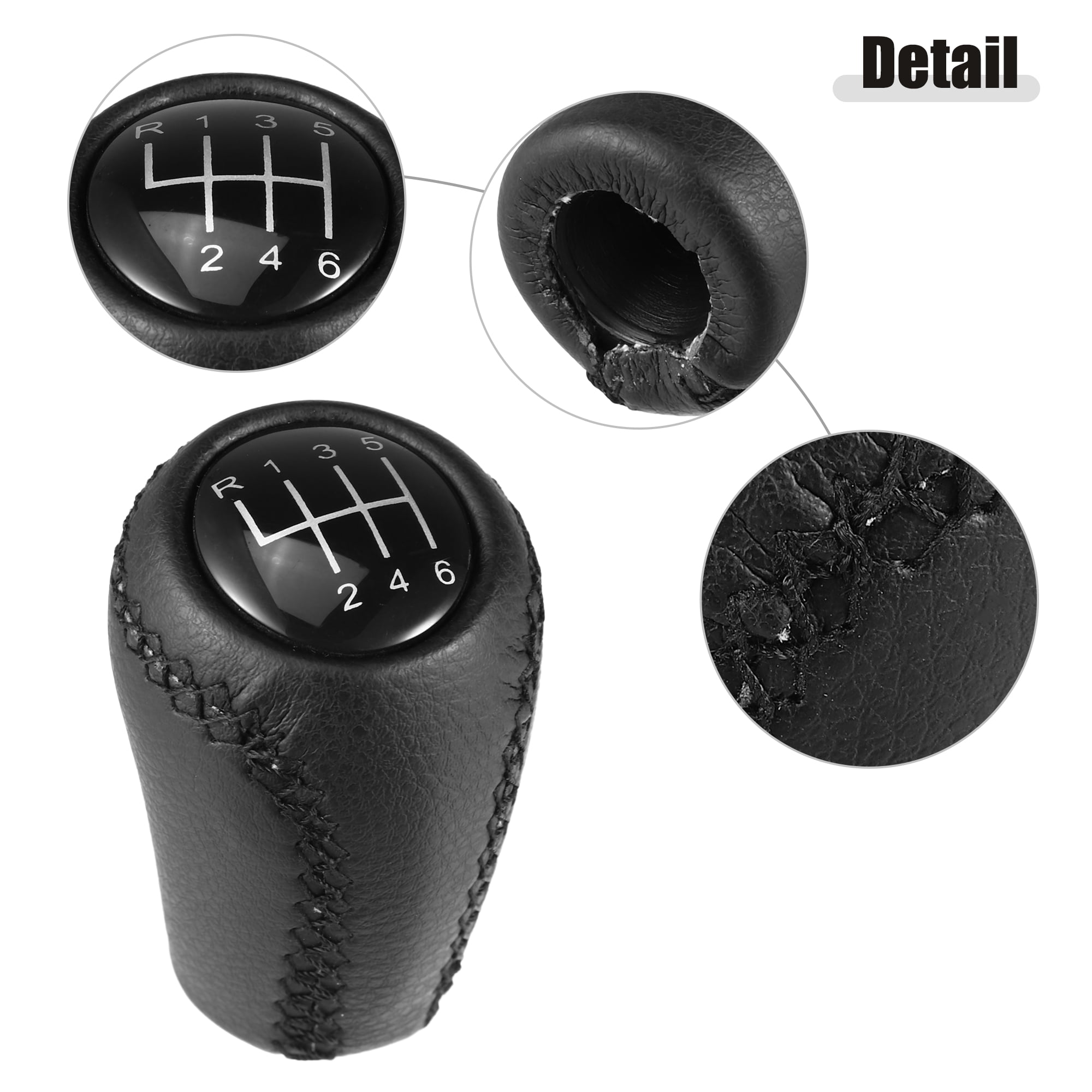 Unique Bargains Black 6 Speed Manual Gear Shift Knob Stick Shifter Lever for Mazda 3 and 5