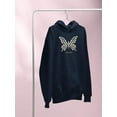 thumbnail image 3 of Butterfly Daisy Free Soul Hoodie Women -Image by Shutterstock, Female XX-Large, 3 of 4