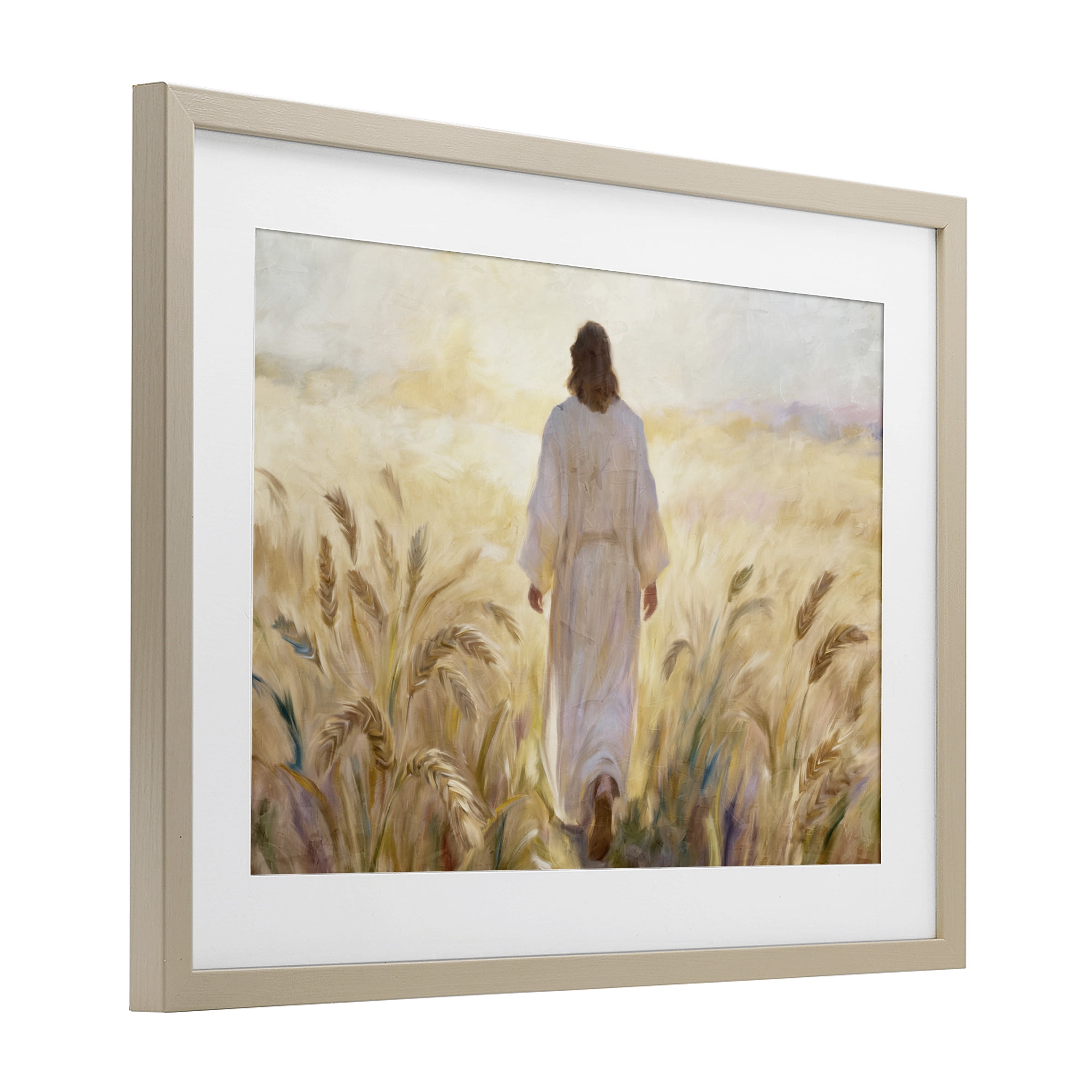 Stupell Industries In His Steps Walking Faithfully Birch Framed Print Under Glass, design by Kim Allen
