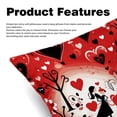 thumbnail image 2 of LOVE Covers Set of 2 with Velvet Fabric and Unique Patterns for 16x16, 18x18, 20x20 Inch Throw Pillow Inserts, Throw Pillows, Throw Pillow - for Any Occasion, 2 of 6