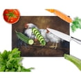 thumbnail image 2 of Carolines Treasures BDBA0081LCB Roosting Rooster and Chickens Glass Cutting Board Large, 12H x 16W, multicolor, 2 of 2
