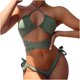 thumbnail image 1 of Moda mujer estampado Sexy Bikini push-up acolchado traje de baño traje de baño conjunto de ropa de playa Fridja  nalpqowj51662, 1 of 6