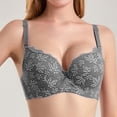thumbnail image 2 of HVOBTTY Women's Bra Solid Color Lightweight Style Underwire Support Gathered Daily Wear, XS, 2 of 5