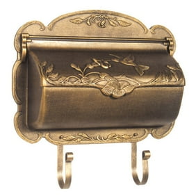 Villa Wall Mount Mailbox Antique Bronze Walmart Com