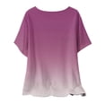 thumbnail image 4 of Plebaso Hauts d'Été pour Femmes Manches Courtes Col Rond T-Shirts Confortables Blouses Amples pour Femmes, 4 of 5
