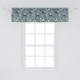 thumbnail image 2 of Ambesonne Cartoon Valance Pack of 2, Pandas Sleeping on Clouds, 54"X12", Multicolor, 2 of 4