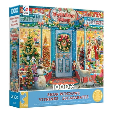Ceaco - Shop Windows - Holiday Shop 2 - 1000 Piece Interlocking Jigsaw Puzzle