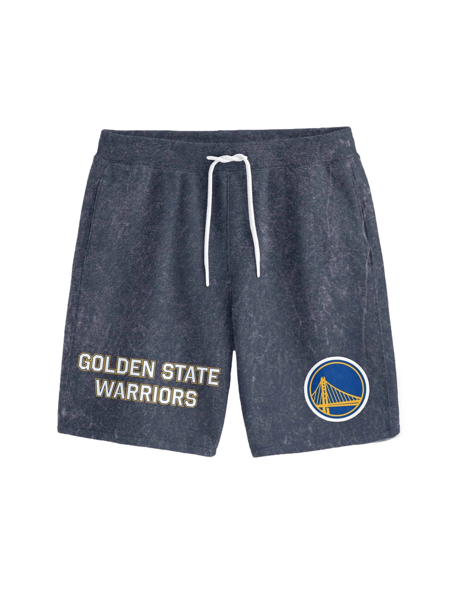 NBA Golden State Warriors Men's & Men's Big and Tall Mineral Wash Graphic Shorts, Sizes XS–5XB