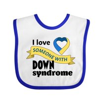 Inktastic I Love Someone with Down Syndrome Boys or Girls Baby Bib
