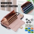 thumbnail image 5 of Compatible with iPhone 15 Plus 6.7 inch Wallet Case with Stand RFID Card Holder Strap Lanyard Cell Phone Cover for i-Phone 15+ iPhone15Plus 5G i i15 + iPhone15 15Plus Women Girls Rose Gold, 5 of 14