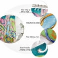 thumbnail image 6 of Colorful Flip Flops Waterproof Fabric Shower Curtain,Summer Blue Beach Ocean Waterproof Fabric Shower Curtain for Bathroom Curtains Bathtubs Hotel Shower Curtains with 12 Hooks Standard 72x72, 6 of 8