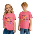 thumbnail image 2 of SGMVNU 100 Days of School Shirts for Boys Girls Girls T Shirts 4t Fashion Short Sleeve Crewneck Tee Tops Cotton Tshirts Kids Summer Outfits(Size 12-13 Years,kn123_Watermelon Red), 2 of 7