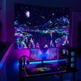 thumbnail image 4 of Gojian Black and White Tapestry Starry Night Mountain Tapestries for Bedroom Aesthetic Moon and Stars Tapastry's Wall Hanging Dark Nature Forest Wall Tapestry for Living Room Dorm, 4 of 6
