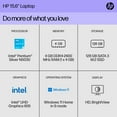 thumbnail image 4 of HP 15.6" Laptop, Intel Pentium Silver N5030, 4GB RAM, 128GB SSD, Jet Black, Windows 11 Home in S mode, 15-dw1783wm, 4 of 11