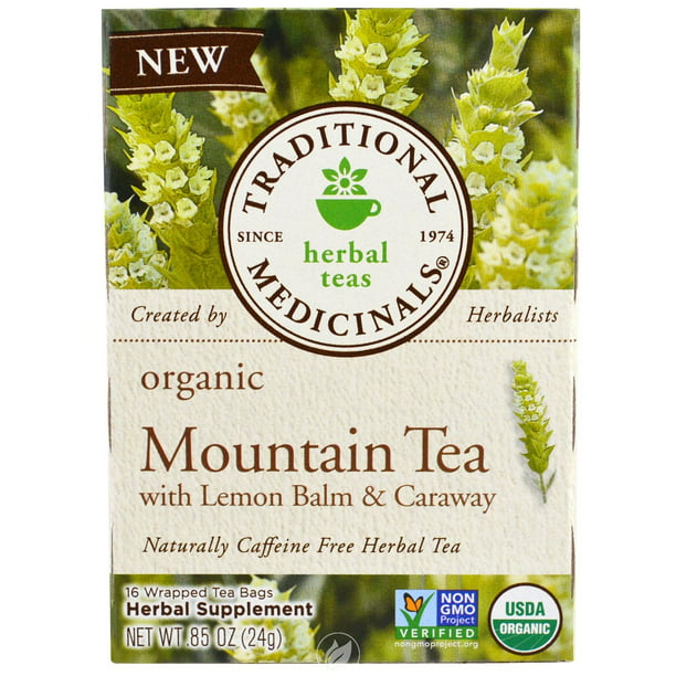 Traditional Medicinals Teas Organic Mountain Tea with ...