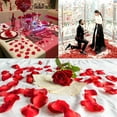 thumbnail image 3 of 1000 Pack Rose Petals, Artificial Fake Rose Petals Decoration, Great for Romantic Night, Engagement, Party, Event Flower Decorations, Marry Me Proposal Weddings, 1.77x1.77inch, Red, 3 of 9
