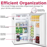 Frigidaire 3.2 cu. ft. Retro Mini Fridge with Side Bottle Opener, White