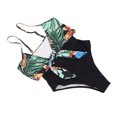 thumbnail image 4 of Traje de baño de una pieza Cintura alta Fortalecer costuras Mostrar curvas encantadoras Traje de baño de playa para niñas Mujeres Patrón floral M, 4 of 10