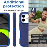 iPhone 17 Case Cover 3 Layer Rugged / Heavy Duty / Shockproof 6.1 Navy