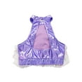 thumbnail image 4 of TTAO Kids Girls Sleeveless Ballet Dance Crop Top Modern Hip Hop Jazz Latin Salsa Rumba Dance Vest Shirt Lavender 16, 4 of 5