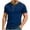 Blue(mens shirts), variant on George Mens Henley Shirts,Contrast Stitch,Short Sleeve ,Slim Fit,Soft,Breathable,Pullover,Button Placket,Casual Wear Tops,Black,Size 3XL