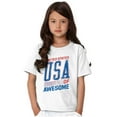 thumbnail image 5 of United States of Awesome Patriotic Womens Fitted Plus Size Graphic Tee Brisco Brands 2X, 5 of 6