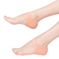 thumbnail image 2 of Protectores de talón de silicona (4 pares) - Protector de gel para mujeres y hombres - Alivio hidratante para ampollas, pies agrietados, espolones - Soporte de cojín suave - Funda protectora, 2 of 5