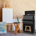 thumbnail image 2 of Odaof 8-Drawer Rolling Tool Chest Toolbox with 4 Wheels High Capacity Tool Storage Cabinet with Locks for Workshop Garage warehouse (Black), 2 of 7