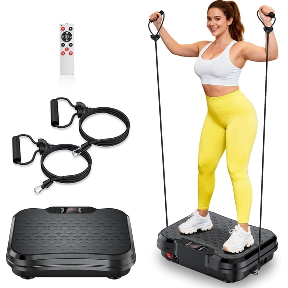 Vibration Plate Exercise Machine,Vibrating Platform with 250 Speeds,450 lbs Weight Capacity,Vibrated Plates for Weight Loss,Full Body Workout Equipment for Fitness at Home