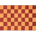 thumbnail image 1 of Ahgly Company Indoor Rectangle Checkered Orange Modern Area Rugs, 6' x 9', 1 of 4