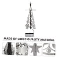 thumbnail image 4 of ELAYARD 1Pc Tree Candlesticks 11.8x7.9x3.9in Silver Iron Christmas Party, 4 of 8