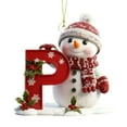 thumbnail image 2 of CaiYueKe 26-Piece Alphabet Christmas Ornaments Set Acrylic Letter Decorations with Snowflake Bell Pattern for DIY Holiday Tree Wreath Mantel Festive Hanging Decor Xmas Gifts for Family Friends, 2 of 9