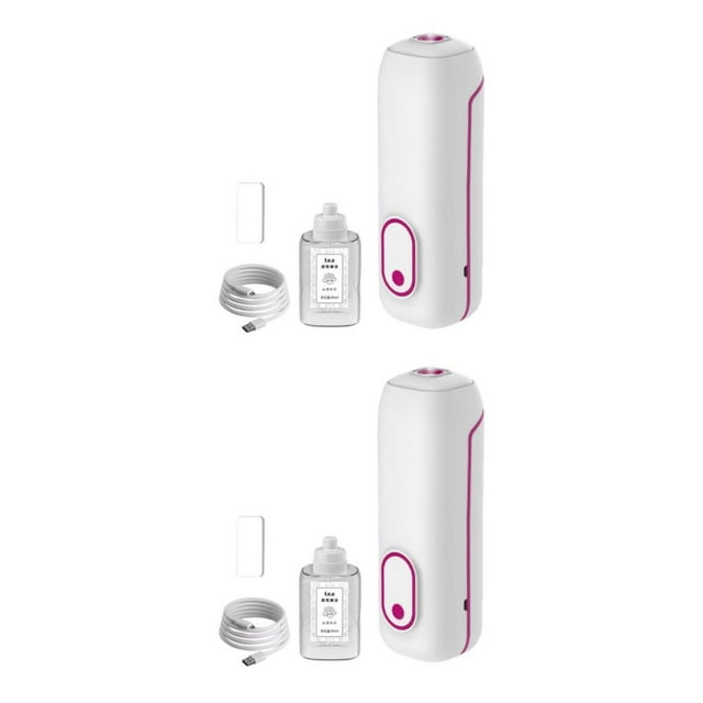 mmirethe Large Capacity Essential Oil Diffuser Nebulizing High Mist Output Aromatherapy for Home Pink Type C 2Set