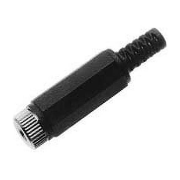 3.5mm Mono Jack w/ Strain Relief - Black : 501VS - 501V