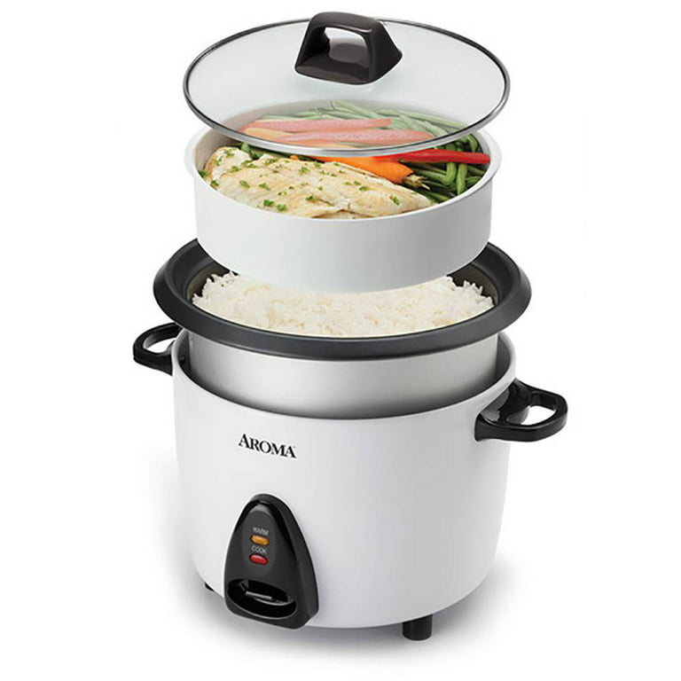 AROMA® 20-Cup (Cooked) Super Pot® Rice & Grain Cooker, Food Steamer &  Multicooker with Sauté, Soup, and Spanish Rice Functions, Automatic Keep  Warm Mode, Steam Rack Included, Red (ARC-1021DR) 